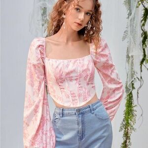 Floral Pink Women's Top